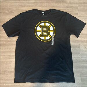 Boston Bruins Black T-Shirt with Logo